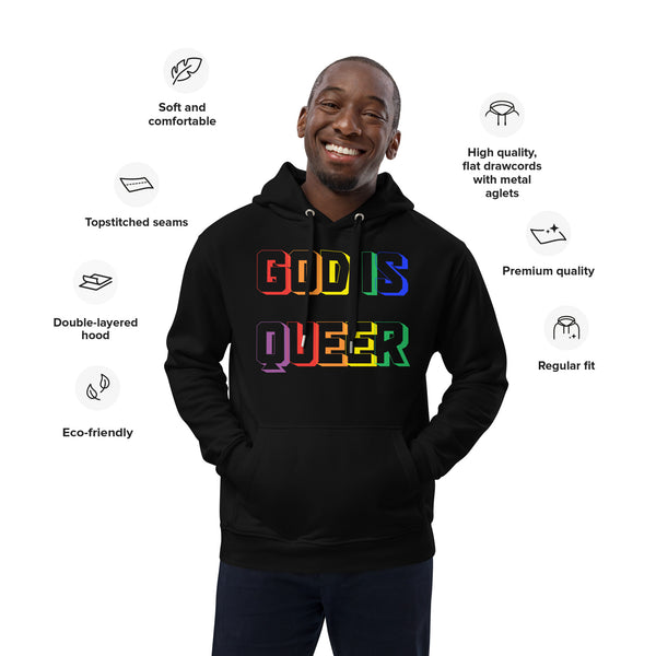 God is Queer eco hoodie