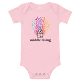 Middle Rising Baby Onesie