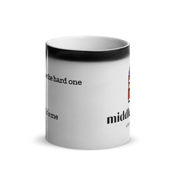 Middle "Help Me" Glossy Magic Mug