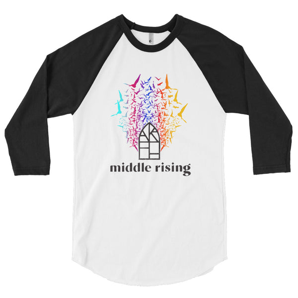 Middle Rising 3/4 Sleeve Shirt (Unisex)