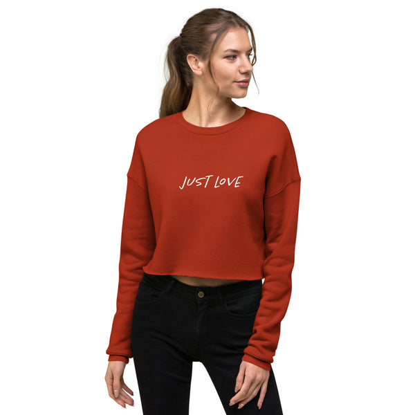 Just Love Crop Sweatshirt
