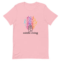Middle Rising Short-Sleeve T-Shirt (Unisex)
