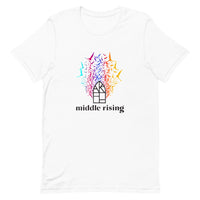 Middle Rising Short-Sleeve T-Shirt (Unisex)